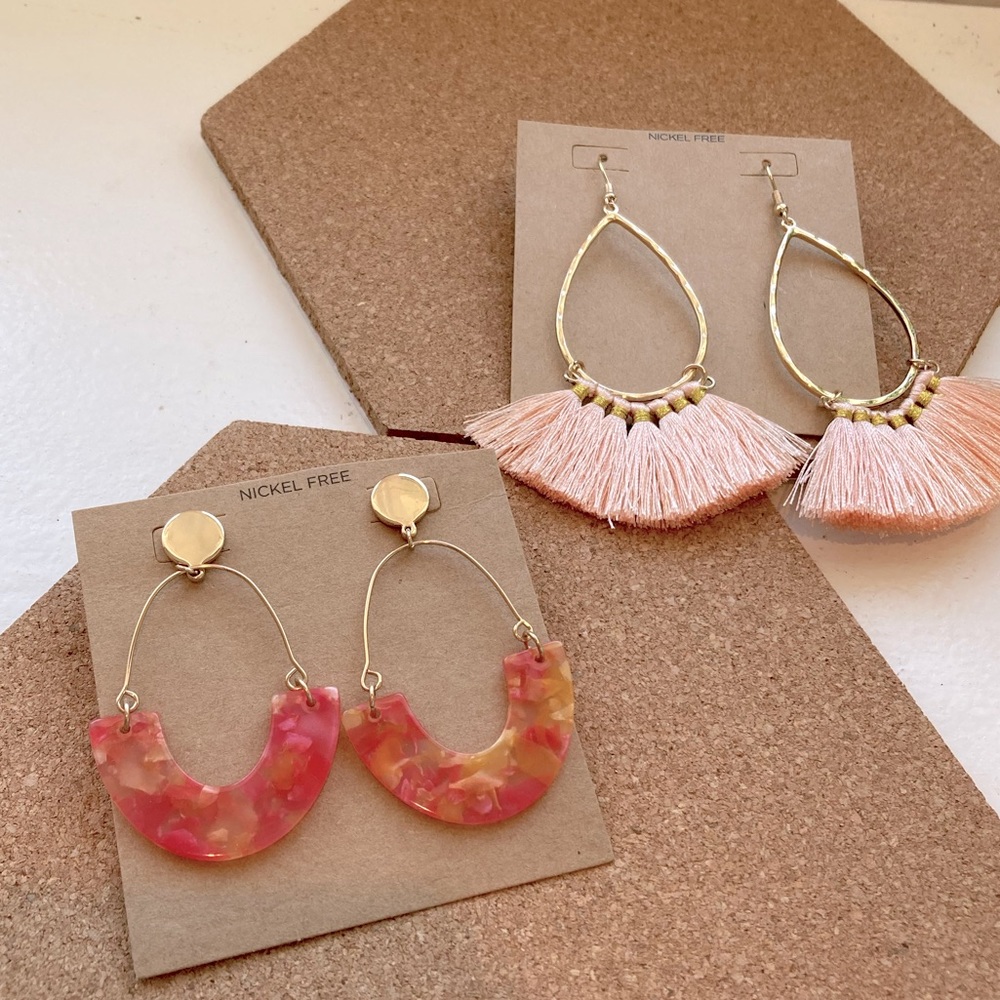 NWT artistic earrings